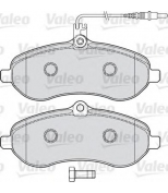 VALEO - 598899 - Комплект тормозных колодок