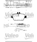 VALEO - 601304 - Колодки тормозные MERCEDES CLASS A зад