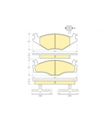 GIRLING - 6104595 - (GDB459) Колодки торм пер VW GOLF-2