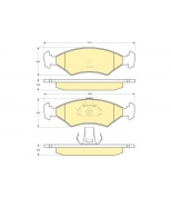 GIRLING - 6112222 - Колодки тормозные перед. Ford Escort/Fiesta/Sierra  97-02  1039106