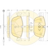 GIRLING - 6118892 - Колодки тормозные CITROEN C5/DS4/PEUGEOT 308/407 передние с датч.