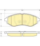 GIRLING - 6133309 - Колодки тормозные CHEVROLET AVEO/KALOS 1.2-1.4 02- передние