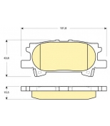 GIRLING - 6133399 - Тормозные колодки зад RX300/RX350/RX400