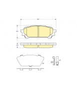 GIRLING - 6133959 - Колодки торм зад с дат IMPREZA 02-