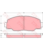 TRW - GDB1042 - Колодки тормозные дисковые GDB1042