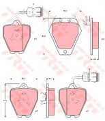 TRW - GDB1162 - Комп дисковых тормозных колодок
