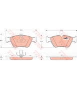 TRW - GDB1205 - Колодки тормозные дисковые GDB1205