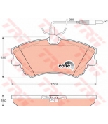 TRW - GDB1270 - Колодки тормозные дисковые GDB1270