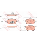 TRW - GDB1282 - Колодки тормозные дисковые GDB1282