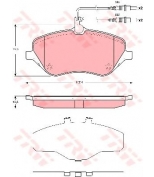 TRW - GDB1663 - Колодки тормозные дисковые GDB1663