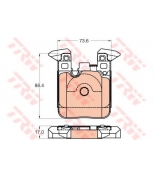 TRW - GDB2028 - колодки торм.зад. BMW F20/F30