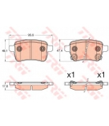 TRW - GDB2032 - Дисковые тормозные колодки  комплект