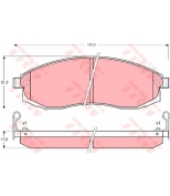 TRW - GDB3124 - Колодки тормозные дисковые GDB3124