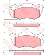 TRW - GDB3136 - Колодки тормозные дисковые GDB3136