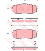 TRW - GDB3260 - Колодки тормозные дисковые GDB3260