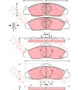 TRW - GDB3281 - Колодки тормозные дисковые GDB3281