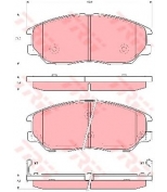 TRW - GDB3360 - Колодки тормозные дисковые GDB3360