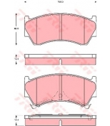 TRW - GDB3391 - Колодки тормозные дисковые GDB3391