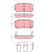 TRW - GDB3421 - Колодки тормозные дисковые GDB3421