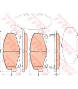 TRW - GDB3477 - Колодки тормозные дисковые GDB3477