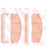 TRW - GDB3502 - Колодки тормозные дисковые GDB3502