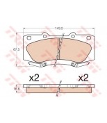 TRW - GDB3534 - Комп. дисковых торм. колодок