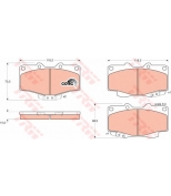 TRW - GDB797 - Колодки тормозные дисковые GDB797
