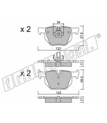 FRITECH - 6604 - Колодки тормозные дисковые BMW