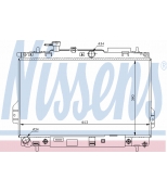 NISSENS 67480 Радиатор двигателя 67480