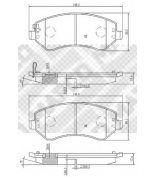 MAPCO - 6830 - Комплект тормозных колодок дисковый тормоз