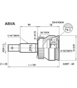 ASVA - CH016A54 - ШРУС наружн 32x70x27 CHRYSLER GRAND...