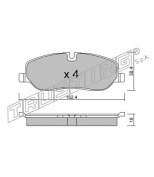 TRUSTING - 7090 - Комплект тормозных колодок