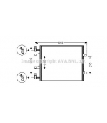 AVA - RTA5459 - Радиатор кондиционера