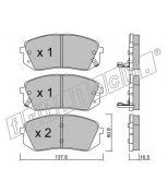 FRITECH - 7990 - Колодки тормозные дисковые Kia