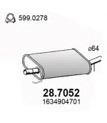 ASSO - 287052 - (1/2 ОЕ дет) Гл зд ч MB ML270 2.7 CDI 99-05