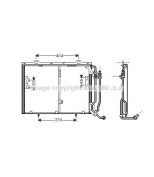 AVA - MSA5245 - Конденсер [545x410] MB W202 C230/C250TD 10/95-6/00