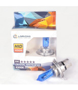 LARIOMI LB1123CW Лампа галогенная H4 12V 60/55W P43t Crystal White (4300K) (коробка 2 шт.)