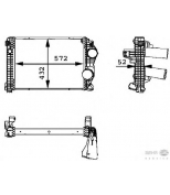 HELLA - 8ML376723791 - Интеркулер MERCEDES BENZ TRUCK ATEGO (1998>)