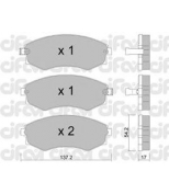 CIFAM - 8221880 - Комплект тормозных колодок, дисковый тормоз