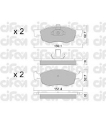 CIFAM - 8222742 - Колодки