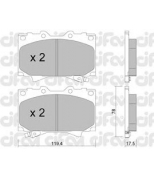 CIFAM - 8224520 - Комплект тормозных колодок, дисковый тормоз