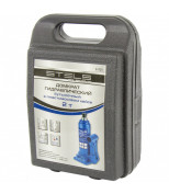 STELS 51121 Домкрат гидравлический бутылочный, 2 т, H подъема 181-345 мм, в пластиковый кейс,е. STELS