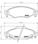 HELLA - 8DB355010791 - Колодки тормозные дисковые