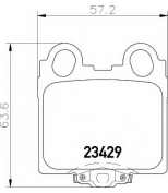 HELLA - 8DB355011591 - Комплект тормозных колодок дисковый тормоз