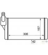 HELLA - 8FH351024401 - Радиатор печки VW T4 >03