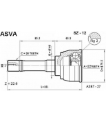 ASVA - SZ12 - Шрус наружный 22x48x26 (suzuki : escudo/x-90) asva