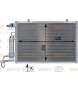 HELLA - 8FC351000411 - Радиатор кондиционера