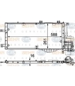 HELLA - 8FC351301204 - Конденсатор  кондиционер