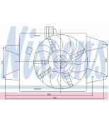 NISSENS - 85126 - Вентилятор FIAT DOBLO 1.9D    01-