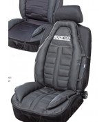 SPARCO SPCCUS010BK Накидка на сиденье SPARCO, спорт. дизайн, экокожа, наполнитель синтепон, 1 шт. в компл., чёрный, 1